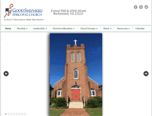 Tablet Screenshot of goodshepherdrichmond.org